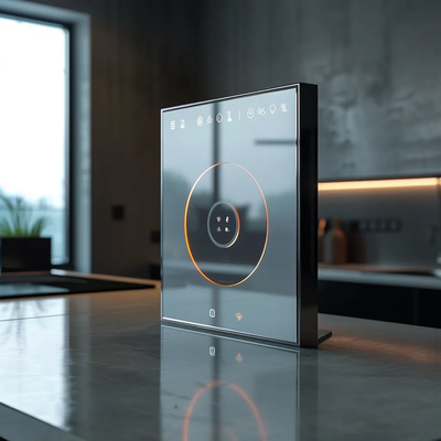 NestIQ Minimalist Home Automation UI - Sleek Concept Art for Tech Designers & User Interface Innovators
