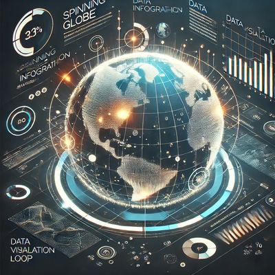 3D Earth Infographic Animation - Dynamic Motion Graphics for Engaging Visual Storytelling and Data Presentation