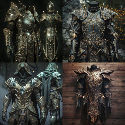 Eldersoul Ancestral Battleplate - Visionary Fantasy Armor Concept Art for Designers and Creators