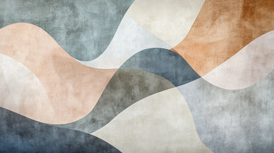 Overlapping Organic Shapes - Abstract Wall Art - Modern Fluid Abstract Art for Contemporary Spaces and Creative Decor