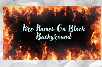 Dark Flame Dance - Isolated Fire on Black - Cinematic Motion Graphics Overlay for Dynamic Video Projects