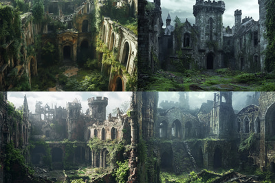 Stonegrave Fortress of Thorns - Post-Apocalyptic Digital Environment Art for Immersive World-Building and Creative Projects