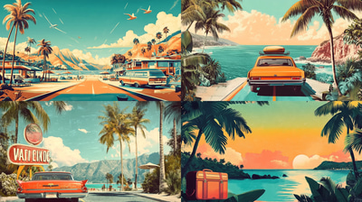 Nostalgic Travel Poster - Vintage Destination Art - Retro-Inspired Wall Art for Timeless Home and Office Decor