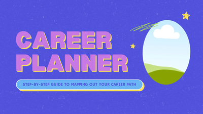 Career Vibe Vibrant Planning Presentation - Dynamic Project & Work Planner for Career Success and Productivity