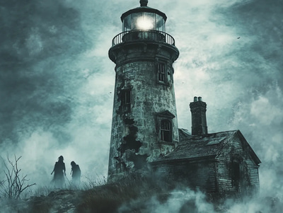 The Drowning Beacon - Shattered Light Tower - Cinematic Digital Scary Environment Art for Horror Creators and Game Designers