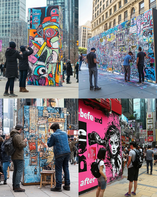 Before-After Graffiti Project - Interactive Urban Art for Community Engagement and Creative Expression