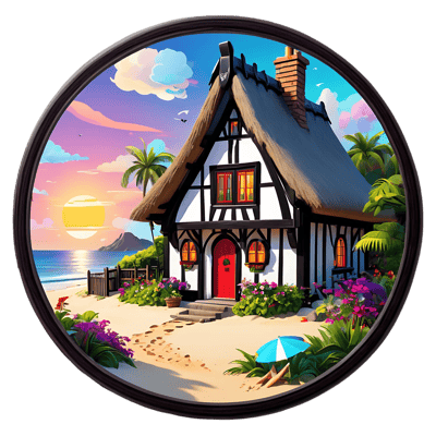 25+ Cozy Home Sticker Set - Charming Vinyl Nest Lab Castle, Home & Hut Stickers for Personal & Commercial Use