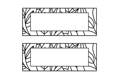 Geometric Spice Name Labels - Black & White - Sleek Packaging Templates for Food & Drink Branding