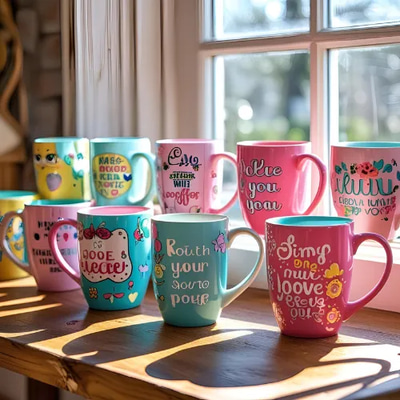 135+ Girly Mug Design Pack CDR - Chic Feminine Graphics Bundle for Stylish Mug Creations and Personal Gifts