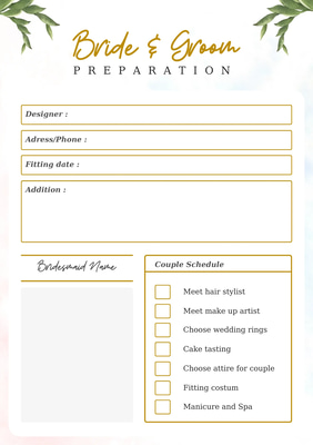 Blossom Budget Wedding Organizer - Elegant Event Planning Templates for Seamless Wedding Management