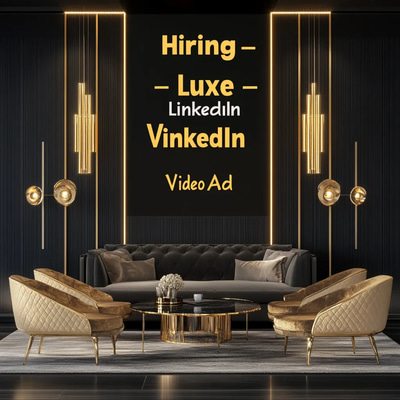 Hiring - Luxe LinkedIn Video Ad - Premium LinkedIn Video Template for Elite Recruitment Campaigns and Business Growth