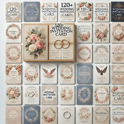 120+ Wedding Invitation Card - CDR & Vector Pack - Elegant Vector Wedding Invitations for Personalized and Professional Event Designs