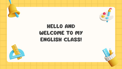 3D Playful Class Syllabus - Beige & Yellow Edition - Engaging Educational Templates for Dynamic Lesson Plans and Course Organization