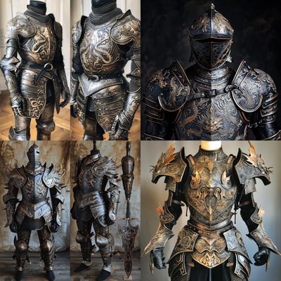 Iron Covenant Runic Plate Armor - Visionary Concept Art for Weapon & Armor Design Enthusiasts