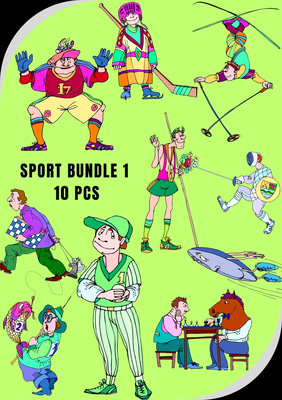 10 Sport Icons - Dynamic Action-Packed Clipart for Health & Wellness Projects 2025-2026