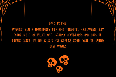 Black Orange Edgy Grungy Halloween Card - Bold Halloween Invitation Design for Creative Seasonal Greetings