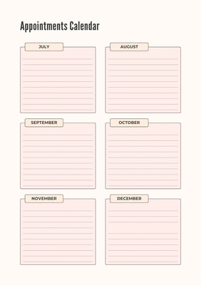 Doctor Appointment Calendar - Planner Layout - Streamlined Medical Scheduling Template for Health Professionals