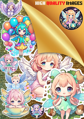 25+ Angels & Fairies Premium Sticker Bundle - Ethereal Fantasy Stickers for Creative and Personal Projects