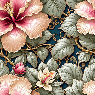 100 Antique Blossom Patterns - Vintage Gothic Floral Textures for Creative Print & Digital Design