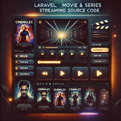 CinemaLex Laravel Movie & Series Streaming Source Code - Premium Cross-Platform Streaming App Template for Developers