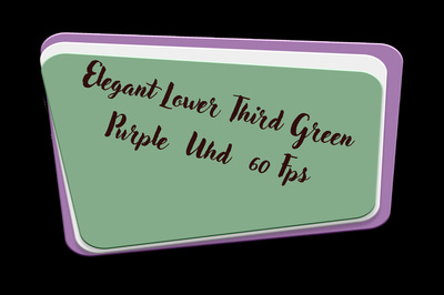 Elegant Gradient Lower Third - Green - Stylish Motion Graphics Titles for Professional Video Branding and Broadcast