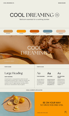 RadiantTone General Brand Board Template - Versatile Brand Style Board for Consistent Business Identity and Creative Teams