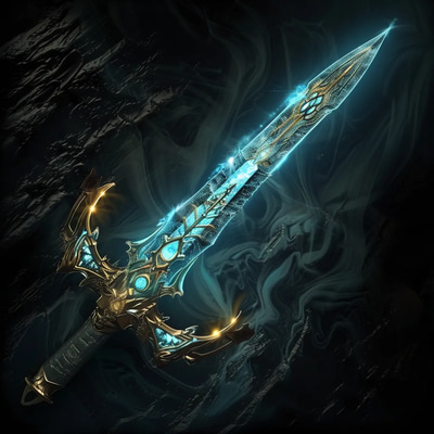 Runeblade Dawn Ancient Sigil Sword - Visionary Concept Weapon Design for Fantasy Games and Creative Projects
