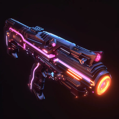 Nova Lance Compact Plasma Caster - Visionary Weapon & Armor Design Concept Art for Sci-Fi Creators