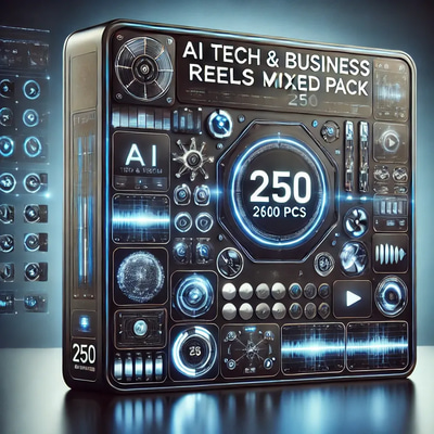AI Tech & Business Reels Mixed Pack 250 Pcs - Cinematic AI-Driven Short Videos for Tech Creators & Business Marketers 2025