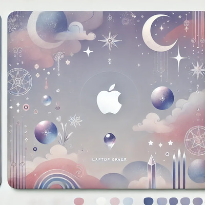 Ethereal Mystery Laptop Cover - Premium Artistic Laptop Skin for Creators and Tech Enthusiasts