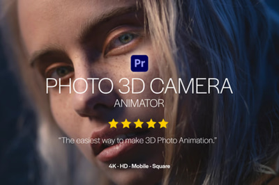 3D Photo Camera Animator - Depth Reveal Pack - Cinematic Video Opener Templates for Creative Studios and Content Makers