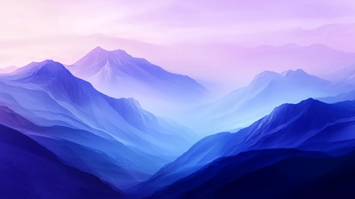Abstract Mountain Landscape - Verdant Horizon Studio Inspired Contemporary Landscape Art for Creative Spaces and Prints