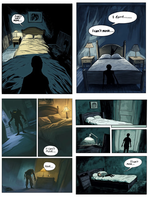 Character Horror Experience Comic - Immersive Dark Horror Comic Art for Creators and Storytellers