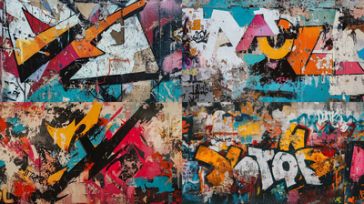 Bold Angular Tag - Urban Graffiti Art for Street Culture Creators and Visual Storytelling