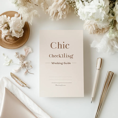 Chic Checklist Wedding Planning Guide - Elegant Event Planner for Seamless Wedding Organization and Timely Celebrations