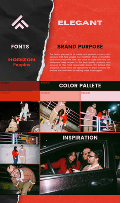 CollagePop Multicolor Brand Board - Vibrant Brand Style Templates for Business & Creative Teams
