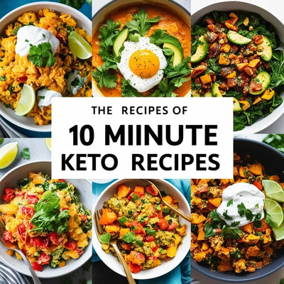 10-Minute Keto Recipes - Quick Low-Carb Meals for Busy Home Cooks and Health Enthusiasts