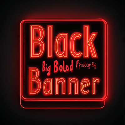 Black Friday Big Bold Banner - Impactful Social Media Graphic Template for High-Conversion Campaigns
