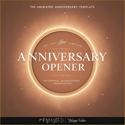 Anniversary Opener - Elegant Motion Intro - Cinematic Text Animation Template for Celebrations and Professional Videos