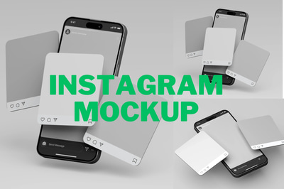 Instagram Post Mockup Creator - Streamlined Scene Creator for Social Media Visuals and Marketing Content