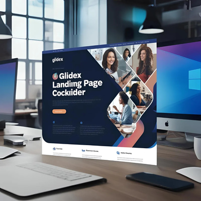 GlideX - Product Landing Page UI - Modern Website UX Design for Engaging User Experiences and Conversion Optimization