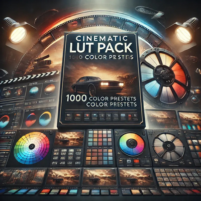 Cinematic LUT Pack - 1000 Color Presets - Immersive Film-Grade Color Grading for Video Creators and Editors