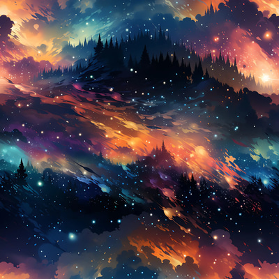 25 Interstellar Galaxy Pro Patterns - Futuristic Digital Textures for Designers and Creative Projects 2025-2026