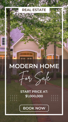 DreamHome Facebook Real Estate Story - Professional Real Estate Story Templates for Branding & Client Engagement