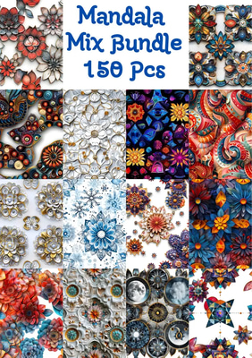 150 Mystical Mandala Collection - Intricate Spiritual Patterns for Mindful Creators and Art Enthusiasts