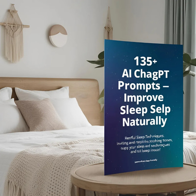 135+ AI ChatGPT Prompts - Improve Sleep Naturally - Curated AI Chat Prompts for Better Rest and Wellness