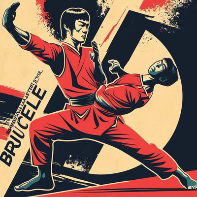 Bruce Lee Style Power Martial Arts Guide - Dynamic Fitness and Self-Defense Techniques for Strength and Agility