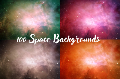 100 Cosmic Space Background Pack - Immersive Stellar Textures for Creative Visual Projects and Digital Design