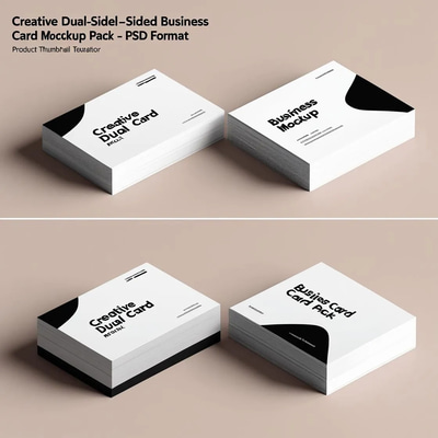 Creative Dual-Sided Business Card Pack - Professional PSD Templates for Impactful Branding and Networking