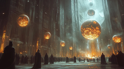 Conclave of Stars - Arcane Summit - Epic Fantasy Digital Art for Creators and Storytellers